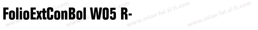 FolioExtConBol W05 R字体转换